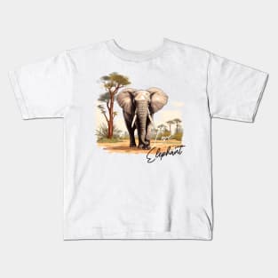 African Elephant Kids T-Shirt